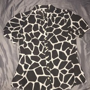 Banana republic short sleeve textile top